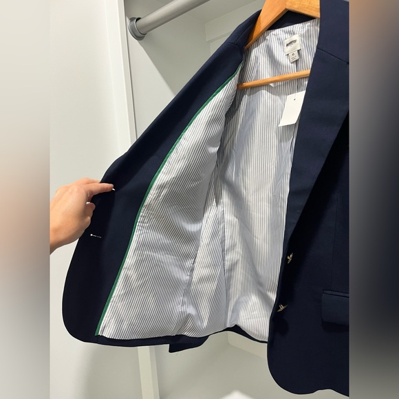 NEW J. Crew Factory Original schoolboy blazer in Navy Wool Blend AZ566 $238 6 - Picture 7 of 13